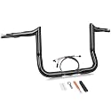 12" Rise Pre-Wired Meathook Ape Hangers Handlebars 1 1/4" Bagger Bar