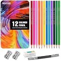 12-Color Colored Pencils Professional Coloring Pencils for Adults Art Color Drawing
