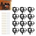 12 Counts Horse Bridle Rack, Bridle Bracket Bridle Hooks with Tubes & Screw