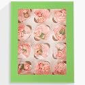 Bakepacker 12 Cupcake Containers 10-Packs Avocado Cupcake Box Cupcakes Carrier, 12 Cupcake Boxes with Window 13"x10"x3.5"（Auto-pop up）