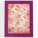 Bakepacker 12 Cupcake Containers 10-Packs Deep Purple Cupcake Box Cupcakes Carrier, 12 Cupcake Boxes with Window 13"x10"x3.5"（Auto-pop up）