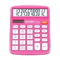 12 Digit Desktop Calculator with Large LCD Display and Sensitive Button, Dual Solar Power and Battery, Standard Function for Office, Home, School, CD-2786
