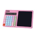 12 Digit Solar Calculator Large LCD Display with LCD Writing Board Scientific Calculator Standard Function Calculator