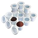 12 iFillCup Fillable K Cups - Ultrafine Filter for Sediment-Free Brew, Universal K Cup Brewer Compatibility, DeepBrew Filter Holds 50% More Coffee for Insanely Rich Brews (White)