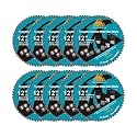 12 Inch 60T Metal Circular Saw Blade - 10-Pack EXFEIN Tungsten Carbide Tipped Saw Blade Arbor 1-3/16" for Metal Sheet or Pipe, Angle Iron, Rebar, Ferrous Metals, Non-Ferrous Metals
