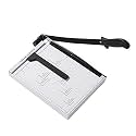 12 Inch A4 Steel Heavy Duty Professional Paper Cutter Guillotine Paper Trimmer Machine White (A4