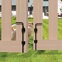 12 Inch Cane Bolt Gate Drop Rod, Heavy Duty Steel, 2 Pack