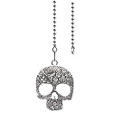 12" Skull Mask Ceiling Fan Pull Chain Extender with Ball Connector