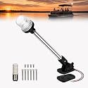 12-Inch Fold-Down LED Anchor Light for Boats, IP67 Stainless Steel