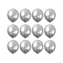 12 inch Metallic Silver Balloons 60 pcs