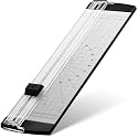 12" INCH Paper Trimmer for A4 Size Paper, Black-Silver Portable Paper Cutter for Home and Office, Cutting Coupons, Craft Paper, Photos, Cards, and Labels