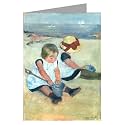 Mary Cassatt 12 Impressionist Paintings Notecards in a Boxed Set, including Summertime, Boating, After Bath, Children on Beach, Nurse Reading, Sewing, and More Large Greeting Cards with Envelopes