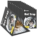 12-Pack 13.8"x9.9"Extra Wide Rat Traps, Heavy Duty Glue Traps for Mice & Rats - Eco-Friendly Indoor Pest Control, Tunnel Design Rat Trap with Super Sticky Adhesive (Mouse Killer, Safe for Kids & Pets)