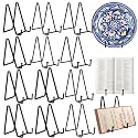12 Pack 6"Plate Stands for Display,Metal Plate Holders Display Stands Can Be Used for Picture Stands,Book Stands for Display,Plate Display Stands,Easel,Photo Frame Stands,Plaque Stands,Desktop Stand.