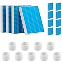 6000S Humidifier Filter Replacement for LEVOIT, 12 Blue Wick + 9 Sponge