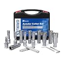 12 Pack 7/16" to 1-1/8" Annular Cutters Set with Weldon Shank