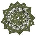 12 Pack Bandanas Unisex Paisley Cowboy Bandanas Bulk Multi Purpose Headband Scarf for Men Women Costume