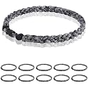 12 Pack Baseball Necklace 18inch, Team Gift for Baseball Funs, Three Braided Titanium Tornado Rope Design, with Muti - Color for Pick