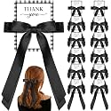 12 Pack Black Bow Party Favors Hair Bows for Girls Coquette