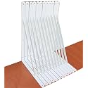 12 Pack L20 x H 12" White Heavy Duty Shelf Brackets with Screws Metal Shelf Brackets Shelf Support Angle Brackets for Shelves L Brackets Heavy Duty Floating Shelf