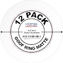 12 Pack Matte White Goof Trim Ring for 4" Inch Recessed Can Lighting Down Light, Outer Diameter 6.7 Inches, Inner Diameter 4.2 Inches