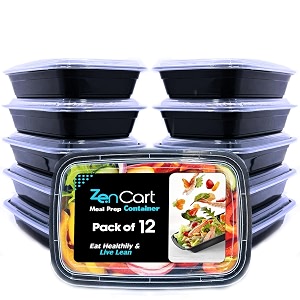 12 pack meal prep containers reusable bpa free food prep containers with lids for freezer storage- microwavable freezable amp dishwashers safe - stackable storage lunch boxes 800ml28 oz