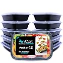 12 Pack Meal Prep Containers Reusable, BPA Free Food Prep Containers with Lids for Freezer Storage- Microwavable, Freezable & Dishwashers Safe - Stackable Storage Lunch Boxes (800ML/28 oz)