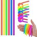 12 Pack Monkey Noodles - Fidget Stretchy Sensory Toys for Kids &amp; Toddlers - Autism Sensory Products - Stretchy String - Party Favors &amp; Treasure Box Toys for Classroom &amp; Easter