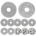 12 Pack Mop Pads for Dreame L40 Ultra X40 Ultra Robot Vacuum