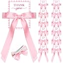 12 Pack Pink Bow Party Favors Hair Bows for Girls Coquette