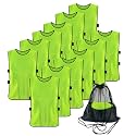 12 Pack Pinnies for Soccer Scrimmage Vest for Adult Youth Training