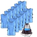 12 Pack Pinnies for Soccer Scrimmage Vest for Adult Youth Training