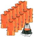 12 Pack Pinnies for Soccer Scrimmage Vest for Adult Youth Training