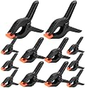 12 Pack Plastic Spring Clamps Set, 3 Sizes of Spring Clips