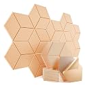 12 Pack Self-Adhesive Acoustic Panels 12" X 10" X 0.4" - Sound Proof Foam Panels with High Density, Y-Lined Design, Flame Resistant, Absorb Noise and Eliminate Echoes(Light Apricot)