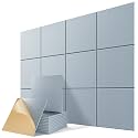 12 Pack Self-Adhesive Sound Proof Foam Panels for Walls 12"x12"x0.4"