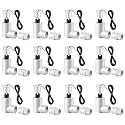 12 Pack SS2 Float Switch for Easy Installation, AC Float Switch with 3/4 Inch Adaptor and 6ft wire, Water Level Accessory for Hvac System with Condensate Overflow Detection
