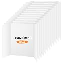 12 Pack Trifold Poster Board, 16x24 White Presentation Display Board