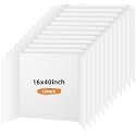 12 Pack Trifold Poster Board, 16x40 White Presentation Display Board