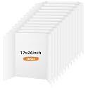 12 Pack Trifold Poster Board, 17x26 White Presentation Display Board