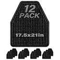 12 Pack Uniral Mats,17.5x21in Professional Bathroom Urinal Mat for Floor