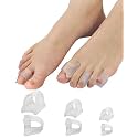 12 Packs Hammer Toe Straighteners Corrector for Women Men Curled, Crooked, Claw, Hammertoe Correction, Gel Toe Splint for Straightening, Bunion Spacer Separators (3 Sizes, Clear)