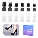 12 Pairs 6 Sizes Heel Protective Heel Caps,High Heel Protectors Tip Covers, Noise Reducing Non-Slip Heel Caps for High Heels,erfect for Weddings, Races, Formal Occasions and Events