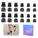 12 Pairs 6 Sizes Heel Protective Heel Caps,High Heel Protectors Tip Covers, Noise Reducing Non-Slip Heel Caps for High Heels,Perfect for Weddings, Races, Formal Occasions and Events