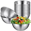 12 Pcs 304 Stainless Steel Mixing Bowls with Graduation Nesting Bowl, 31 oz