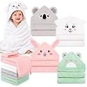 12 PCS Baby Bath Towels Set for Infants Toddlers Essentials