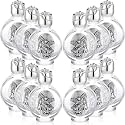 12 Pcs Catholic Holy Water Bottle, Silver, Saint Michael the Archangel