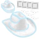 12 Pcs Cowboy Light up Hat Set, Cowgirl Party Accesorry