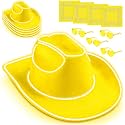 12 Pcs Cowboy Light up Hat Set, Cowgirl Party Accesorry