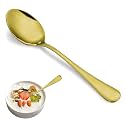 12 Pcs Gold Teaspoons Set, Stainless Steel Spoons Silverware, 6.7 Inch